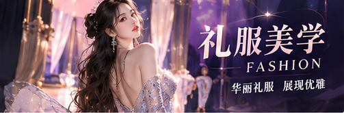 时尚礼服与面料细节
